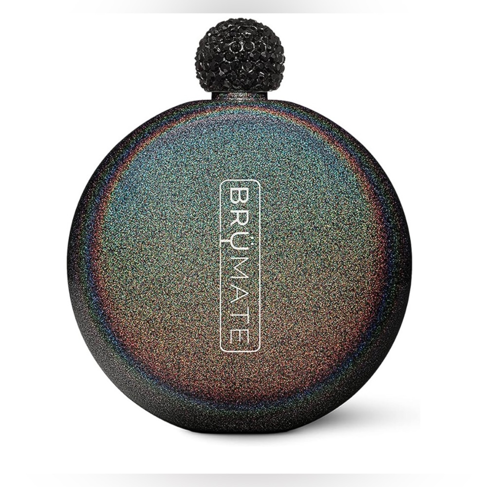 BrüMate Iridescent Round Flask - Black Glitter - Picture 6 of 7